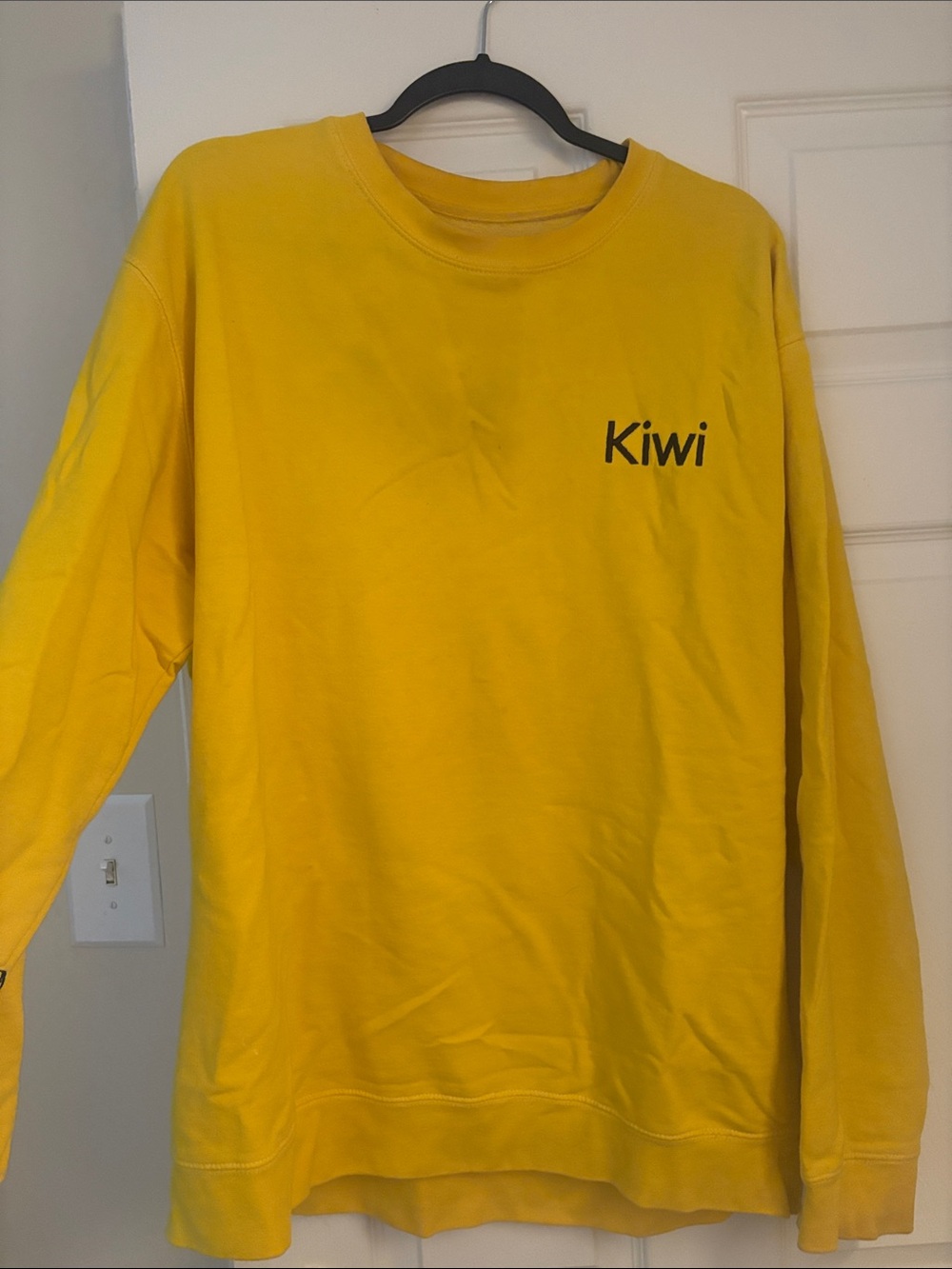 HARRY STYLES Kiwi Yellow Crewneck Sweatshirt with Black Logo